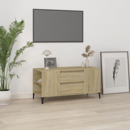 Comodă TV, stejar sonoma, 102x44,5x50 cm, lemn prelucrat