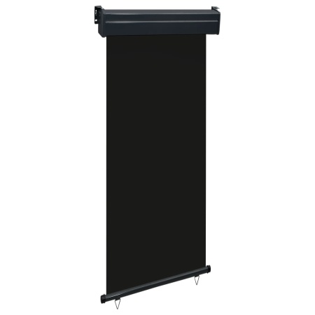 Copertină laterală de balcon, negru, 80 x 250 cm