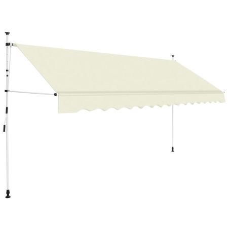 Copertină retractabilă manual, crem, 400 cm