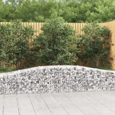 Coșuri gabion arcuite 5 buc, 400x50x40/60 cm, fier galvanizat