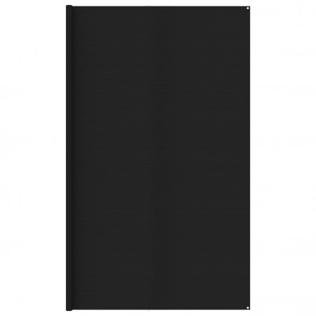 Covor de cort, negru, 400x400 cm, HDPE - Img 1