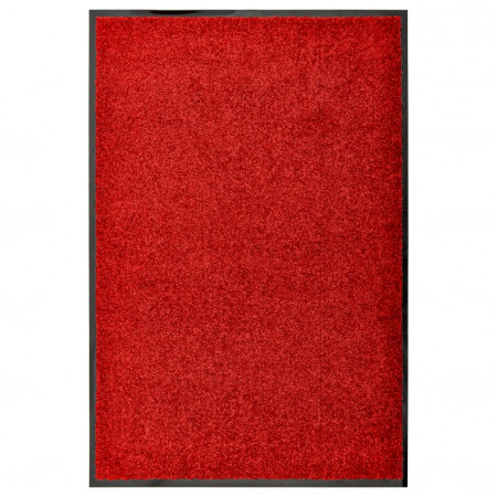 Covoraș de ușă lavabil, roșu, 60 x 90 cm - Img 1