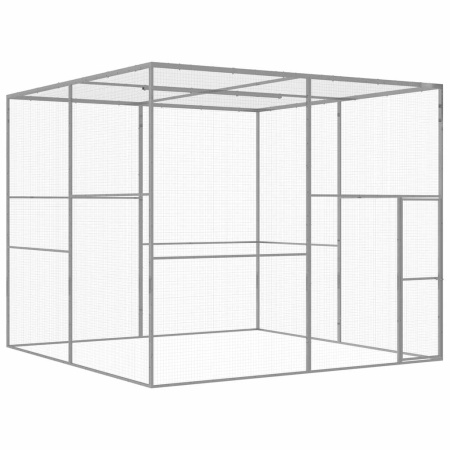 Cușcă pentru pisici, 3x3x2,5 m, oțel galvanizat