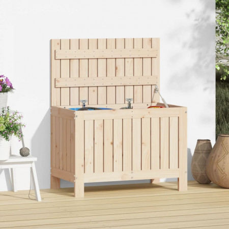 Cutie de depozitare grădină, 76x42,5x54 cm, lemn masiv de pin