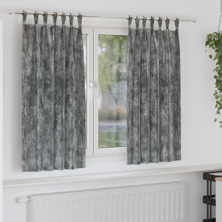 Draperii 2 pcs gri 175x140 cm