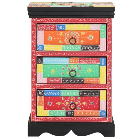 Dulap cu sertare Colorat 40x40x60 cm din Lemn de Mango