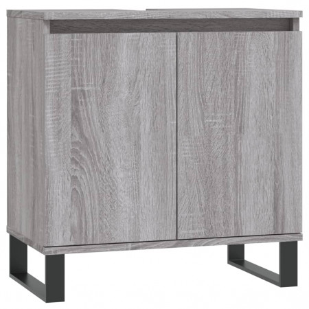 Dulap de baie, gri sonoma, 58x33x60 cm, lemn prelucrat