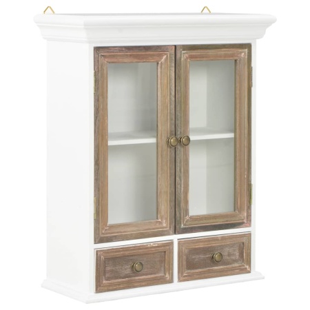 Dulap de perete, alb, 49x22x59 cm, lemn prelucrat