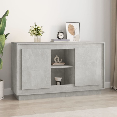 Dulap, gri beton, 102x35x60 cm, lemn prelucrat