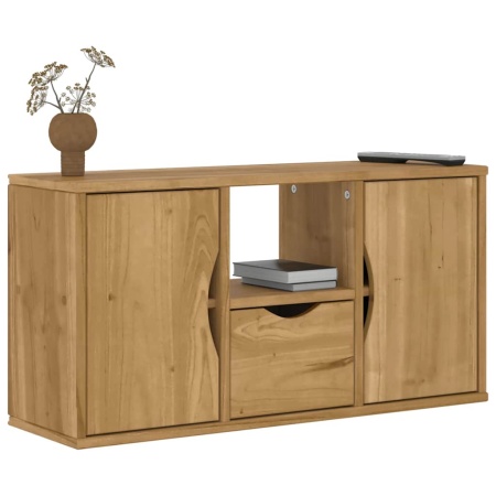 Dulap TV cu sertar „ODDA” 79x24x40 cm lemn masiv de pin