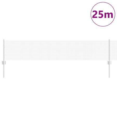 Gard Sârmă Sudată cu 11 U-Poziții Argintiu 0.4x25 m Oțel