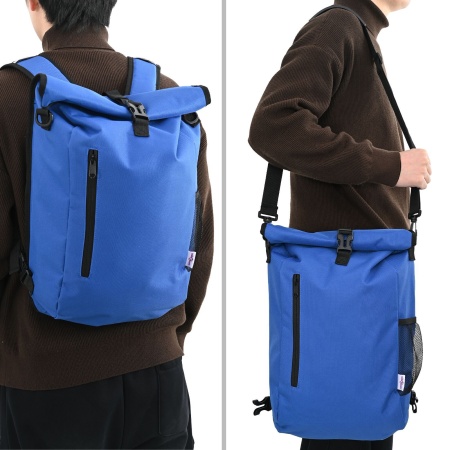 Geanta de bicicletă pentru suport de bagaje 20 L Albastră 31x13x58 cm