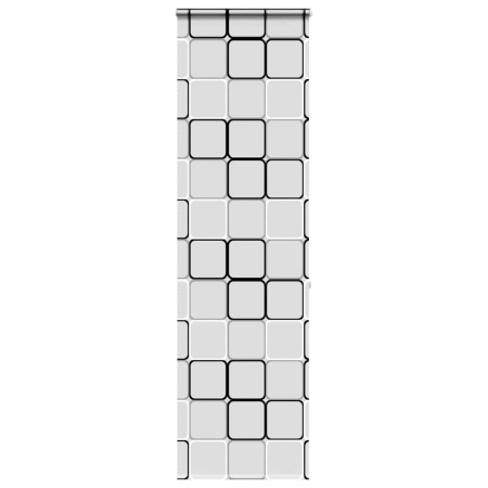 Jaluză cu role de duș cu casetă 60x240 cm lățime material 56 cm