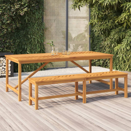 Masa de sufragerie grădină 200x90x74 cm, lemn masiv de acacia