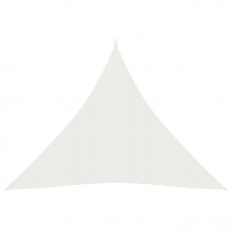 Pânză parasolar, alb, 4,5x4,5x4,5 m, HDPE, 160 g/m²