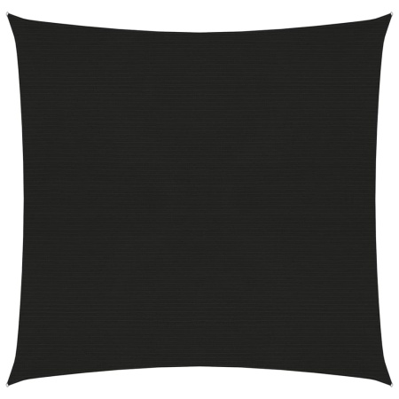 Pânză parasolar, negru, 5x5 m, HDPE, 160 g/m²