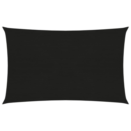 Pânză parasolar, negru, 5x7 m, HDPE, 160 g/m²