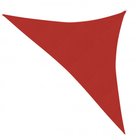 Pânză parasolar, roșu, 3,5x3,5x4,9 m, HDPE, 160 g/m² - Img 1
