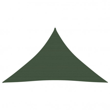 Pânză parasolar, verde închis, 3,5x3,5x4,9 m, HDPE, 160 g/m²