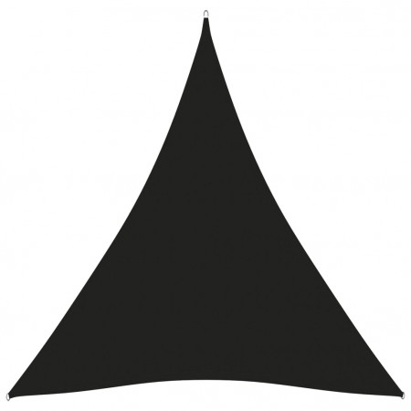 Parasolar, negru, 3x4x4 m, țesătură oxford, triunghiular - Img 1