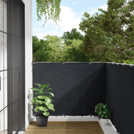 Paravan de grădină, antracit, 400x120 cm, PVC