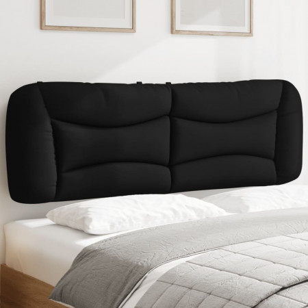 Pernă pentru tăblie de pat, negru, 160 cm, material textil