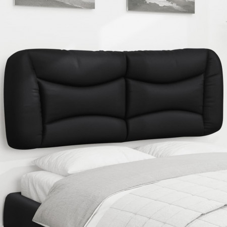 Pernă pentru tăblie pat, negru, 120 cm, piele artificială