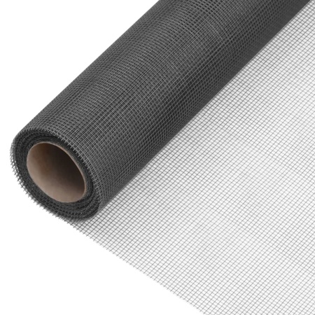 Plasă de sârmă, negru, 100x2000 cm, fibră de sticlă