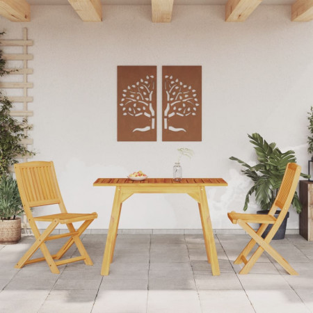 Set mobilier de grădină, 3 piese, lemn masiv de acacia