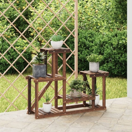 Suport pentru flori, 90x25x73,5 cm, lemn masiv de brad