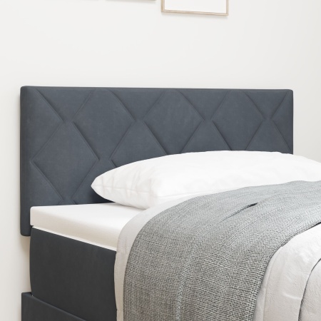 Tăblia cu design Diamond Blocks Gri închis 90 cm Catifea
