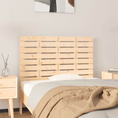 Tăblie de pat pentru perete, 96x3x63 cm, lemn masiv de pin