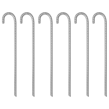 Țăruși de cort, 24 buc., 17 cm, Ø20 mm, oțel galvanizat