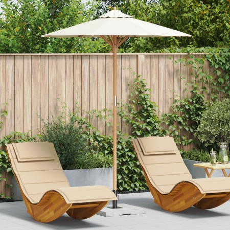 Umbra de grădină Crem Alb 180x230 cm din Bambus