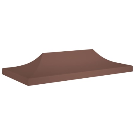 Acoperiș pentru cort de petrecere, maro, 6 x 3 m, 270 g/m²