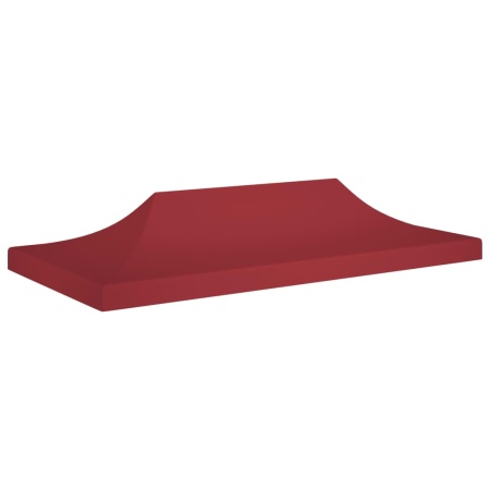 Acoperiș pentru cort de petrecere, vișiniu, 6 x 3 m, 270 g/m²