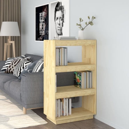 Bibliotecă/Separator cameră, 60x35x103 cm, lemn masiv pin