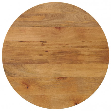 Blat de masă rotund, Ø 70x2,5 cm, lemn masiv de mango brut