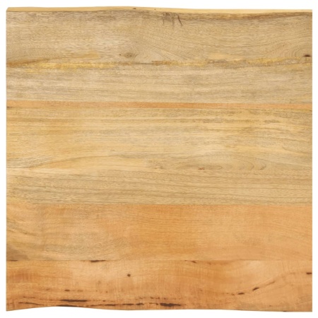 Blat masă cu margini naturale, 40x40x2,5 cm, lemn masiv mango