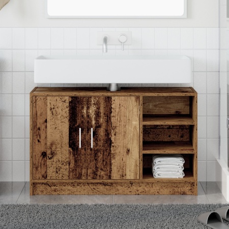 Cabinet chiuvetă Lemn vechi 90x29x55 cm Lemn prelucrat