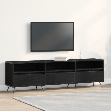 Cabinet TV Negru 150x30x44,5 cm Lemn prelucrat