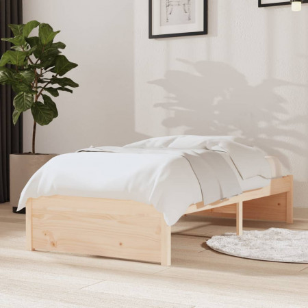 Cadru de pat Small Single 2FT6, 75x190 cm, lemn masiv