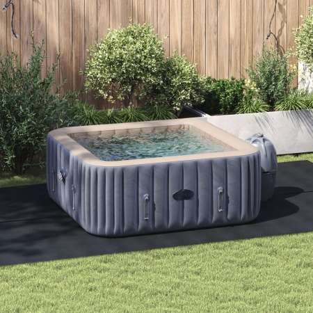Capac Piscină Dreptunghiulară Negru Plastic 420 x 220 cm