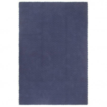 Covor dreptunghiular, bleumarin, 120x180 cm, bumbac