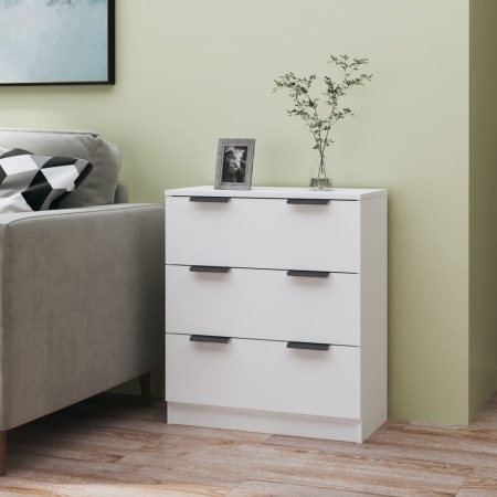 Dulap, alb, 60x30x70 cm, lemn prelucrat