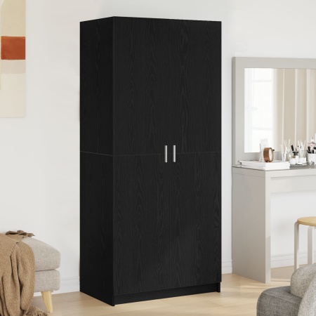 Dulap Negre Stejar 80x51x180 cm Lemn prelucrat