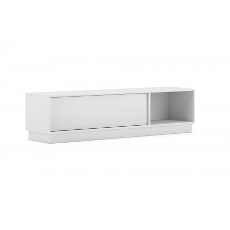 Frame Low Tv Stand White/White