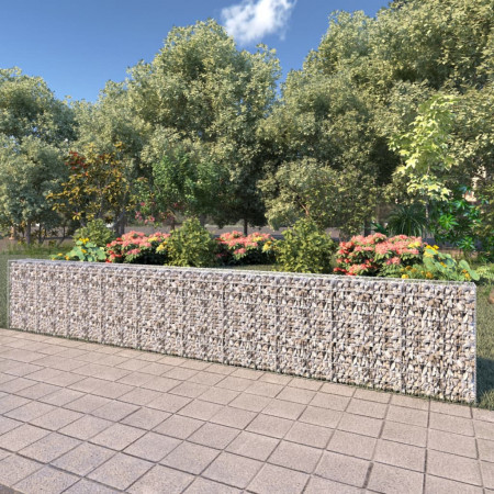 Gabion perete cu capace, 600 x 30 x 100 cm, oțel galvanizat - Img 1