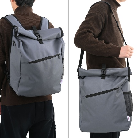 Geanta de bicicletă suport 25 L Gri 33x16x48 cm
