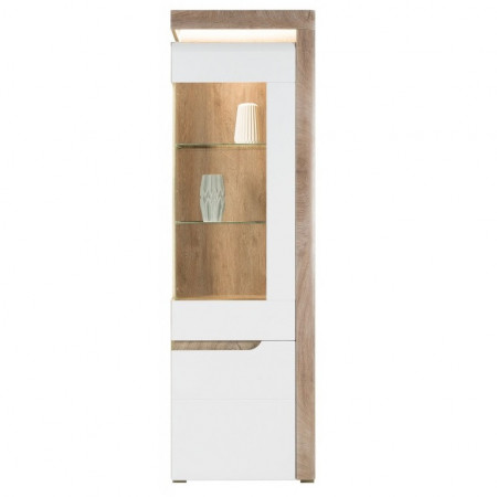 Irma Im-07 Oak/ White High Gloss Display Dulap P